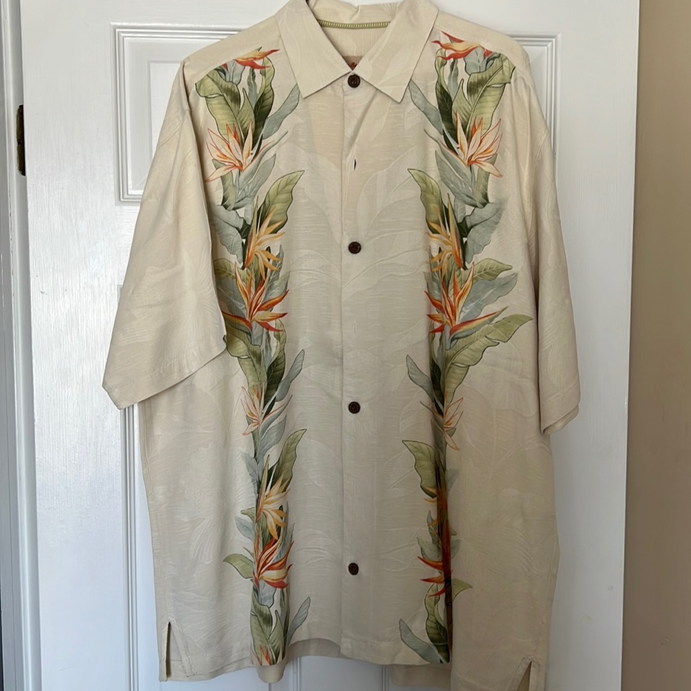 Tommy Bahama silk shirt. Brand new. XL.